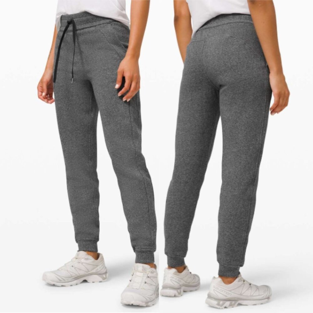 Lululemon Scuba Jogger size 4 Heathered Gray Casual Athleisure Comfort Pockets